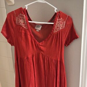 Terra cotta dress from target knox rose size small